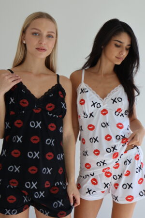 פיג'מת xoxo (3 צבעים)