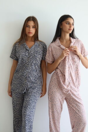 מכופתרת מנומרת -3צבעים