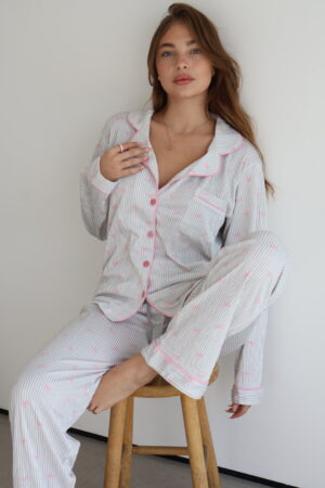 Bow tie  סט מכופתרת