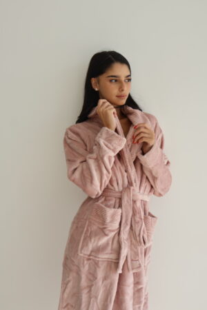 חלוק ארוך פליז אלגנט