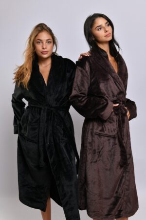 חלוק ארוך פליז אלגנט