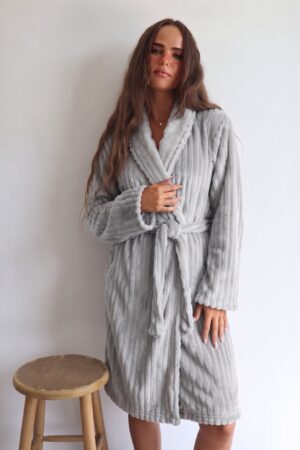 חלוק פליז  stripes