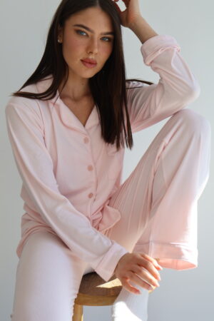 A ROYAL סט מכופתרת ארוך