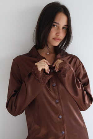 סאטן Royal משולב תחרה