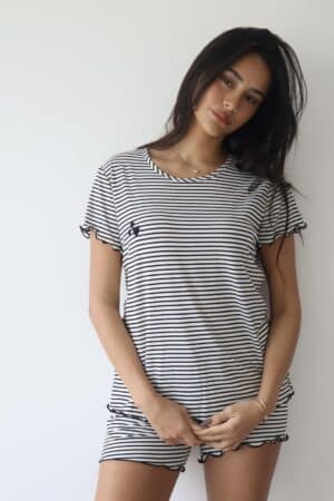 A Stripes סט ויסקוזה קצר